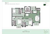Floor Plan-3BR+3T+Store+Servant-1790 sq.ft.