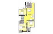 Floor Plan-3BR+2T-1266 sq.ft.