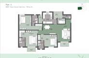 Floor Plan-3BR+3T+Store+Servant-1790 sq.ft.