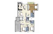 Floor Plan - 3 BHK Simplex Unit - 2050 sq.ft.