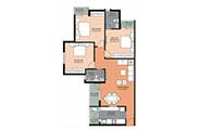 Floor Plans-3BR2T-1390 sq.ft.
