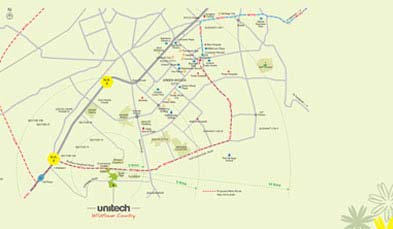 Unitech Anthea Floors Location Map