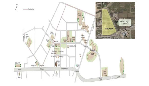 Unitech Arcadia Location Map