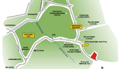 Unitech Cascades Location Map