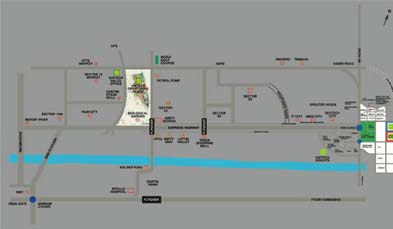 Unitech Cascades Location Map