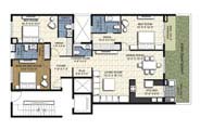 Floor Plan - 3 BHK Simplex Unit - 1920 sq.ft.