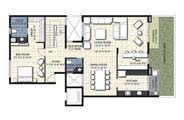 Floor Plan - 4 BHK Duplex Unit - 3735 sq.ft.