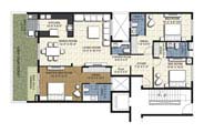 Floor Plan - 3 BHK Simplex Unit - 1920 sq.ft.