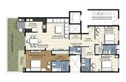 Floor Plan - 3 BHK Simplex Unit - 1920 sq.ft.