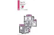 Floor Plan-3BR3TSQ+Terrace-2250 Sq.ft.