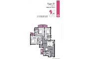 Floor Plan-3BR3T-2130 Sq.ft.