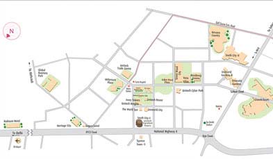 Unitech Exquisite Location Map