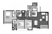 Floor Plan-3A Typical-2096 sq.ft.