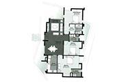 Floor Plan-3 BR-1701 sq.ft.