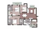 Floor Plan-3BR+3T+SQ-1665 sq.ft.