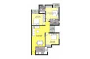 Floor Plans-3BR2T-1192 sq.ft.
