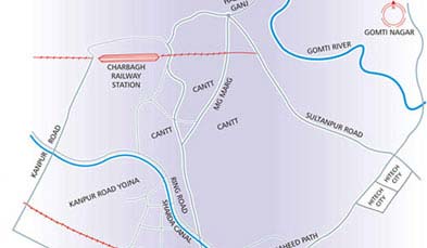 Unitech Gardens Galleria Location Map