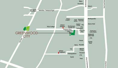 Unitech Greenwood City Location Map