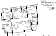 Floor Plan-2A (2B 2T 2ST)-1795 sft.