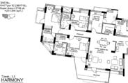 Floor Plan-3C (3B 3T 1S)-2708 sft.