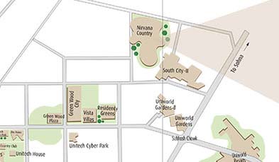 Nirvana Country Plots Location Map