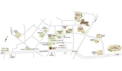 Unitech Ivory Towers Location Map