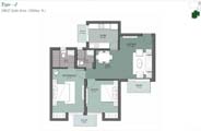 Floor Plan-2BR+2T-1050sq.ft.