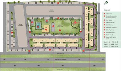 Unitech Gardens Key Plan