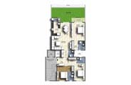 Floor Plan - 3 BHK Simplex Unit - 1930 sq.ft.