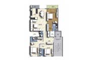 Floor Plan - 3 BHK Simplex Unit - 1918 sq.ft.