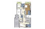 Floor Plan - 4 BHK Duplex Unit - 3755 sq.ft.