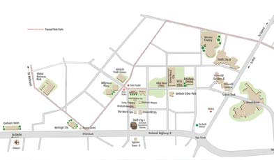 Unitech Sunbreeze Location Map