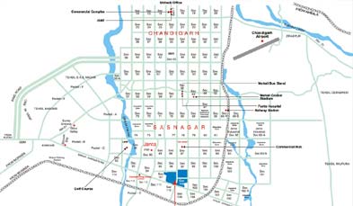 Unitech Aspen Greens Location Map