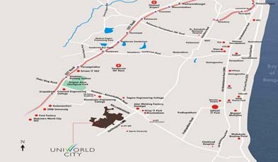 Unitech Birch Court Location Map