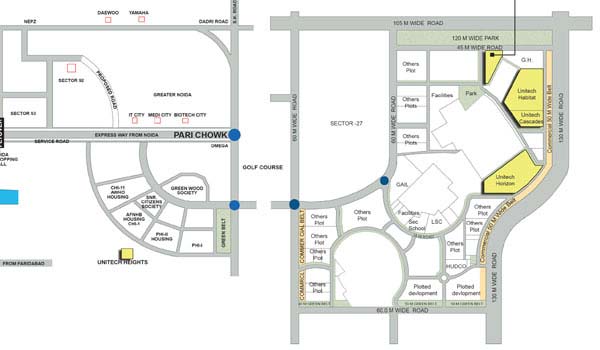 Unitech Verve Location Map