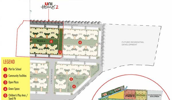 Unitech Unihomes Master plan