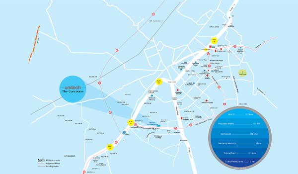 Unitech The Concourse Location Map