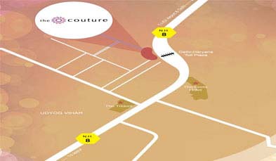 Unitech The Couture Location Map