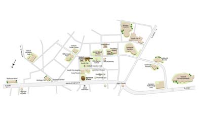 Unitech The Palms Location Map