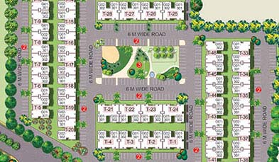 Unitech The Terraces Key Plan