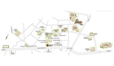 Unitech The World Spa Location Map