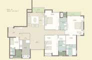 Floor Plan-3BRSQ-2372 sq.ft.