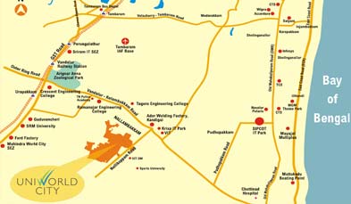 Unitech Unihomes-2 Location Map