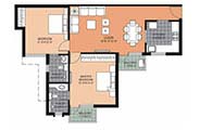 Floor Plans-2BR2T-1065 sq.ft.