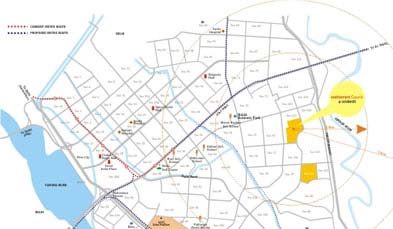 Unitech Unihomes Superb Location Map