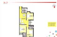 Floor Plan-3BR2T-990 sq.ft.