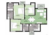 Floor Plans-3BR3T-1325 sq.ft.