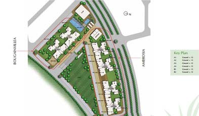 Unitech Uniworld Gardens Key Plan