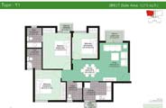 Floor Plan-3BR 3T-1275 sq. ft.