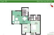 Floor Plan-2BR 2T-937 sq. ft.